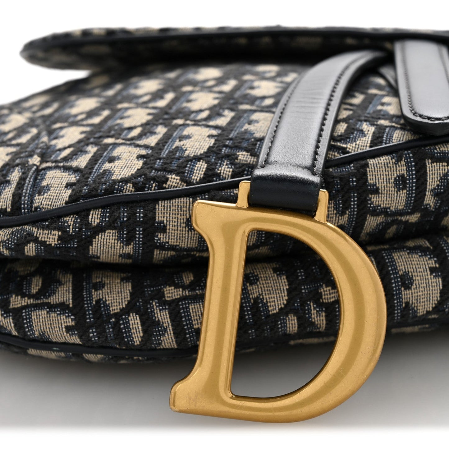 Oblique Saddle Bag With Strap Blue