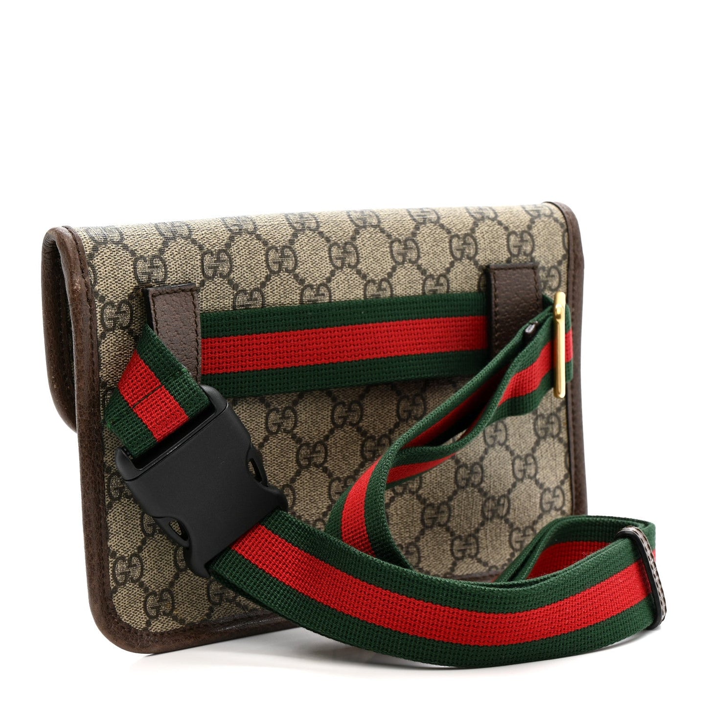 GG Supreme Monogram Neo Vintage Web Belt Bag Brown