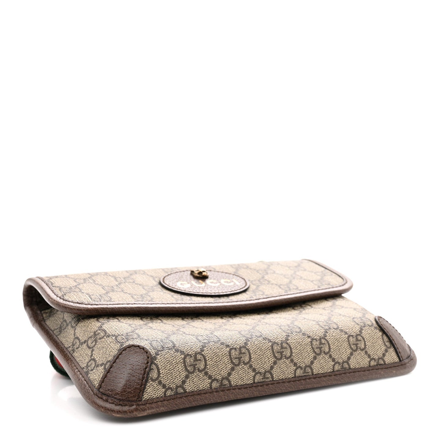 GG Supreme Monogram Neo Vintage Web Belt Bag Brown