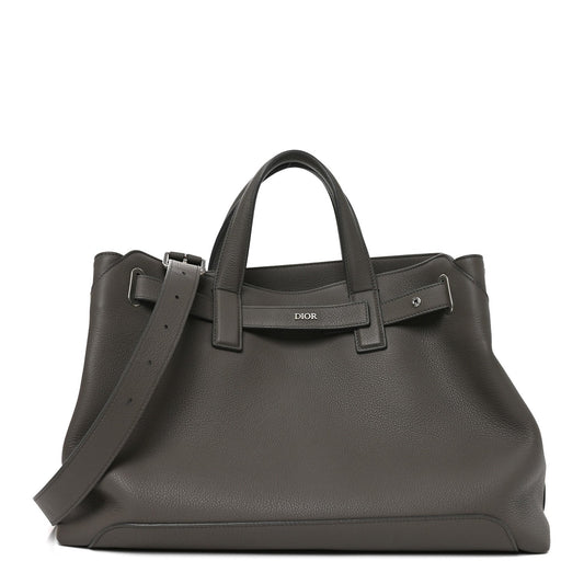 Icons Calfskin Medium Normandie Tote Grey