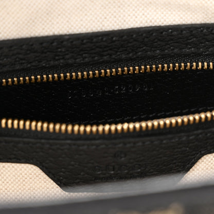 Jacquard Denim GG Monogram Small Jackie 1961 Hobo Black Ivory