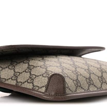 GG Supreme Monogram Neo Vintage Web Belt Bag Brown Brown