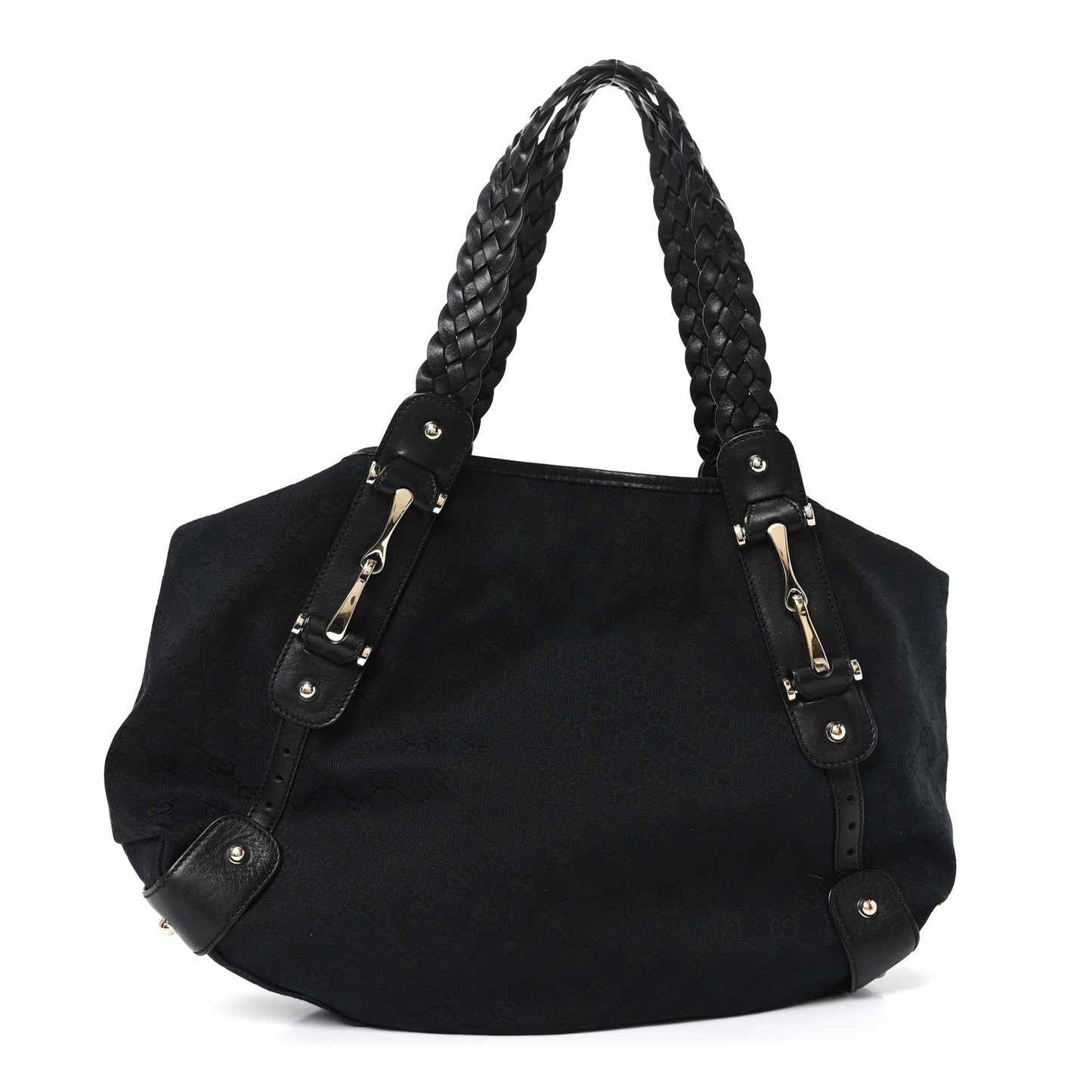 Guccissima Medium Pelham Shoulder Bag Black