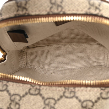 GG Supreme Monogram Azalea Calfskin Retro Interlocking G Multi-Function Bag Beige Ebony Brown Sugar