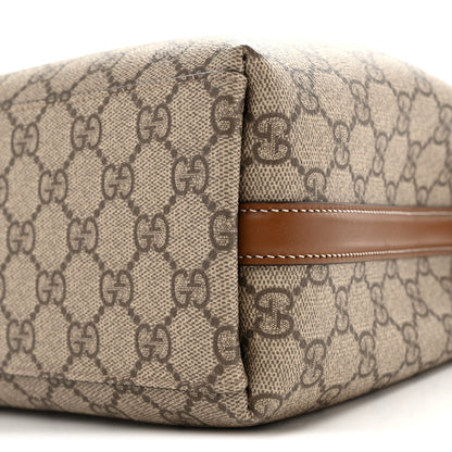 GG Supreme Monogram Emblem Small Shoulder Bag Beige Ebony Sundial