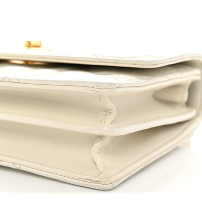 Lambskin Macrocannage Mini Miss Caro Bag Latte