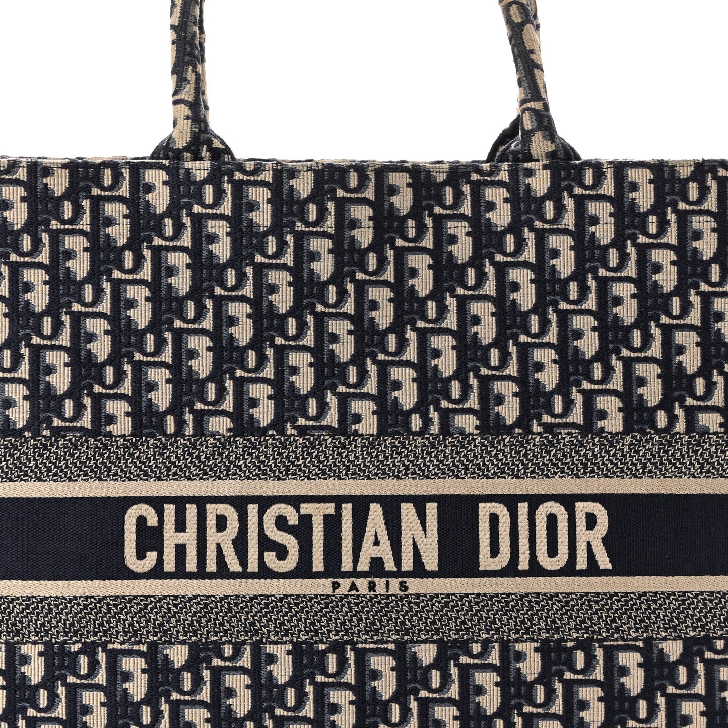 Oblique Large Book Tote Blue Multicolor