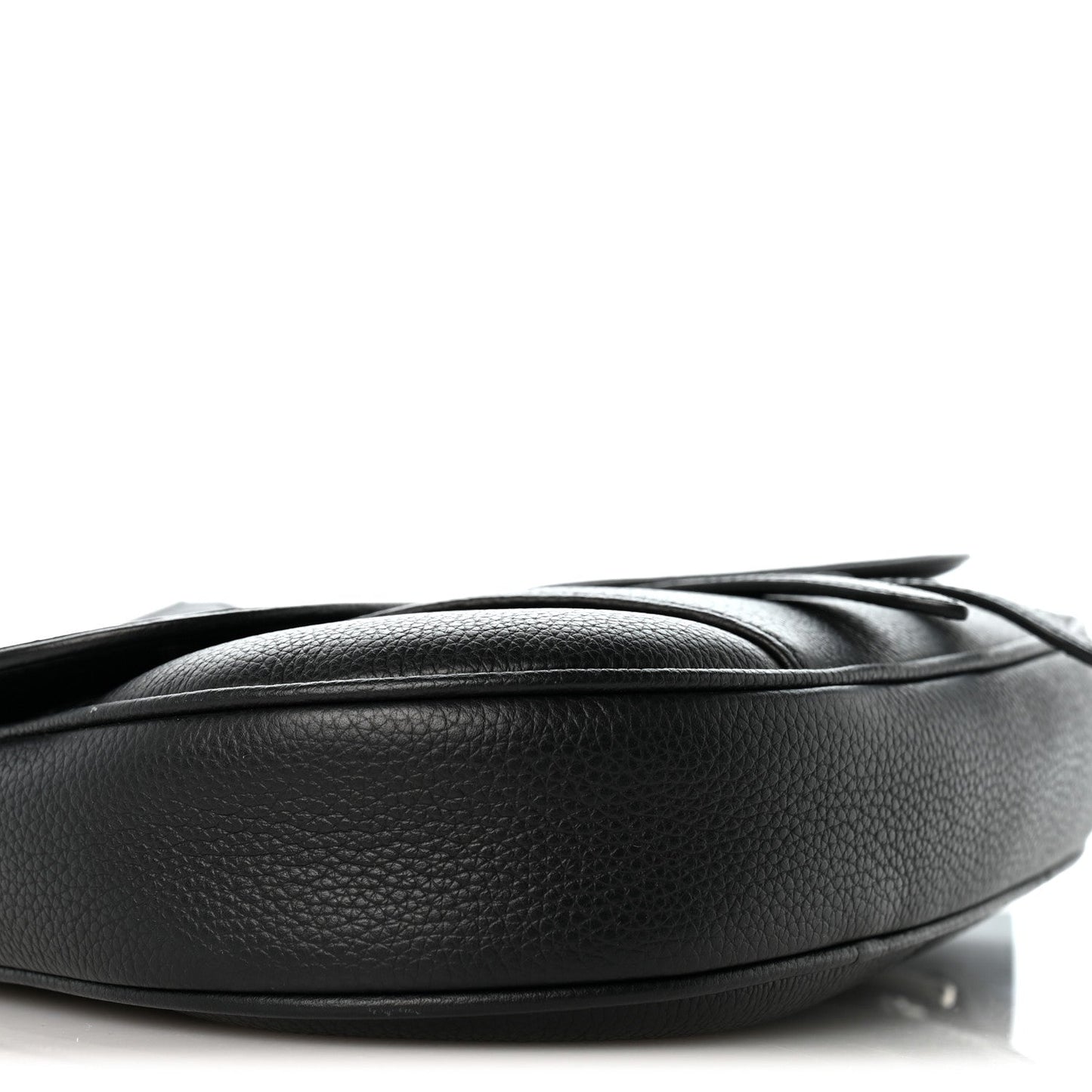 Grained Calfskin Kim Jones Saddle Bag Black