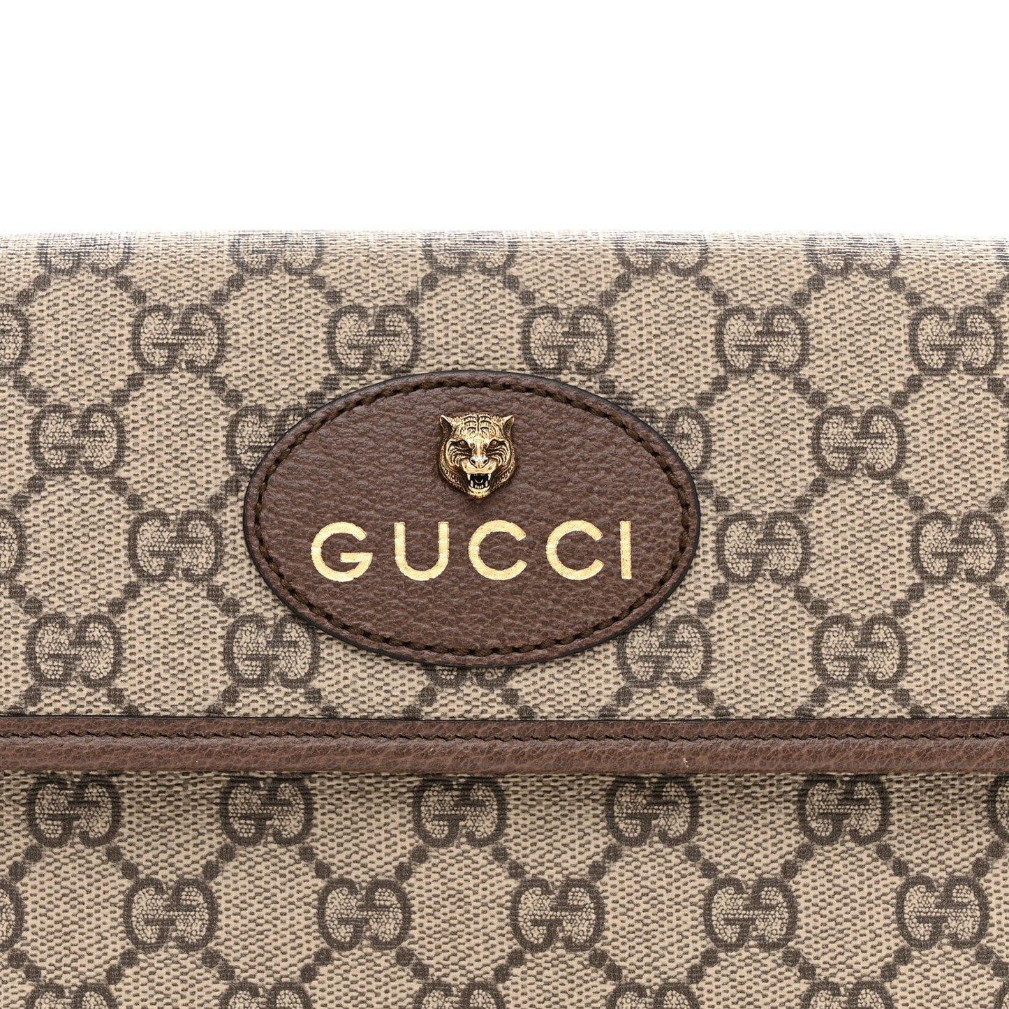 GG Supreme Monogram Neo Vintage Web Belt Bag Brown