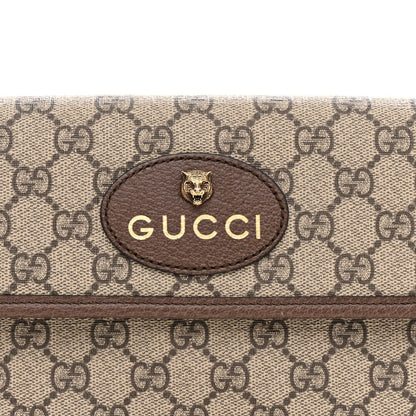 GG Supreme Monogram Neo Vintage Web Belt Bag Brown