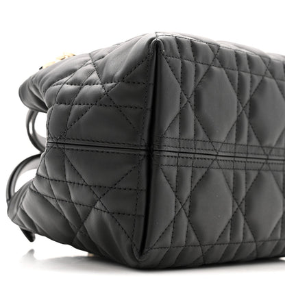 Calfskin Macrocannage Small Toujours  Black