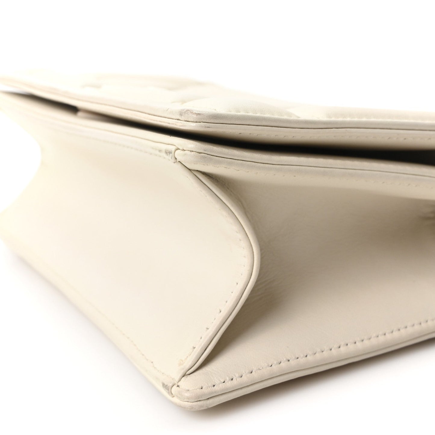 Ultra Matte Calfskin Small Diorama Flap Bag White
