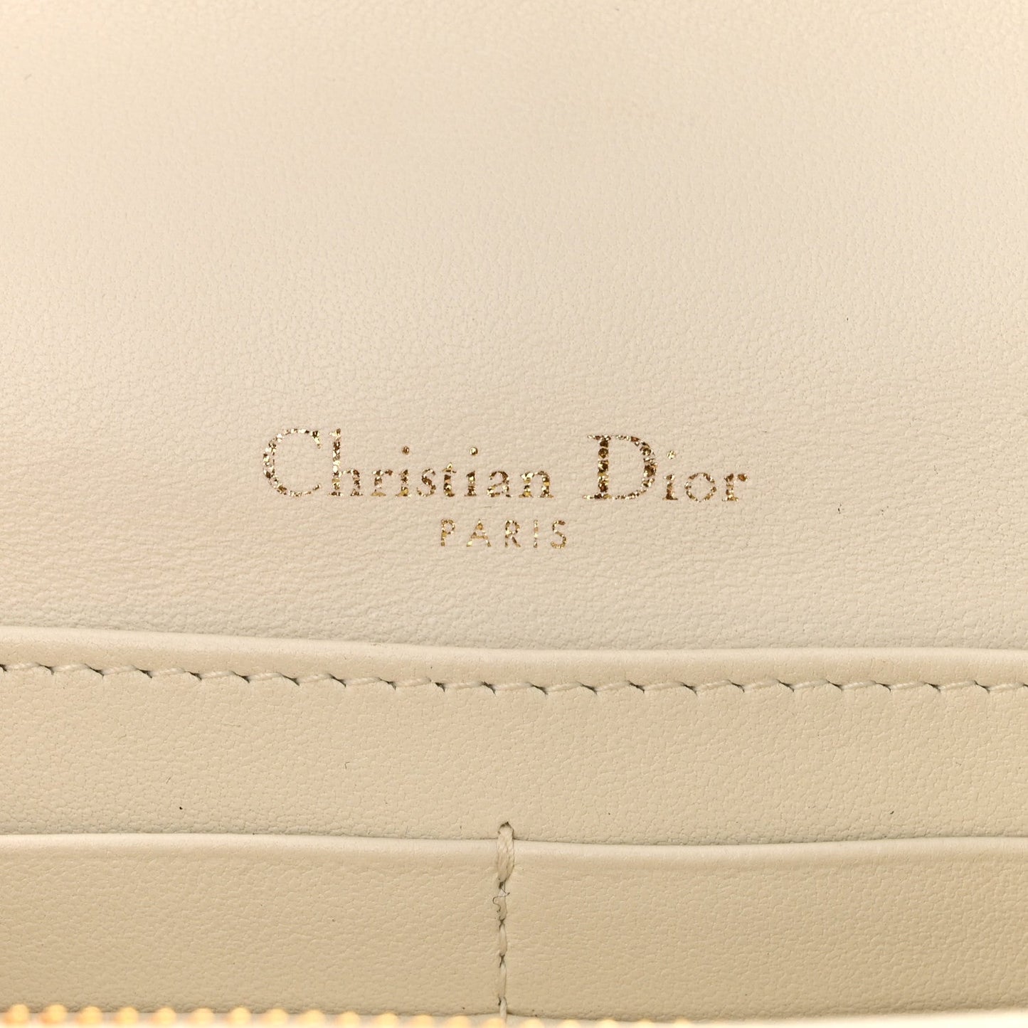 Lambskin Cannage Chain My Dior Daily Chain Pouch Latte