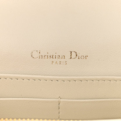 Lambskin Cannage Chain My Dior Daily Chain Pouch Latte