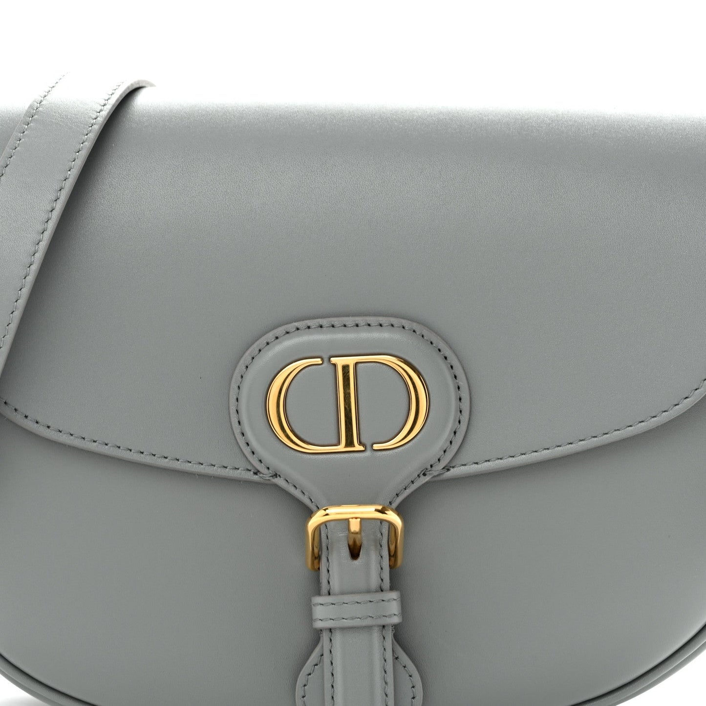Box Calfskin Medium Bobby Flap Gray