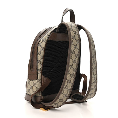 GG Supreme Monogram Calfskin Web Small Ophidia Day Backpack Beige Ebony New Acero
