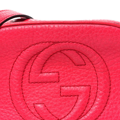 Pebbled Calfskin Children's Mini Soho Disco Messenger Bag Pink