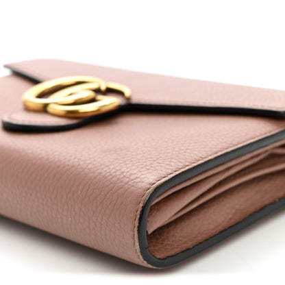 Cellarius Calfskin GG Marmont Chain Wallet Rosy Phard
