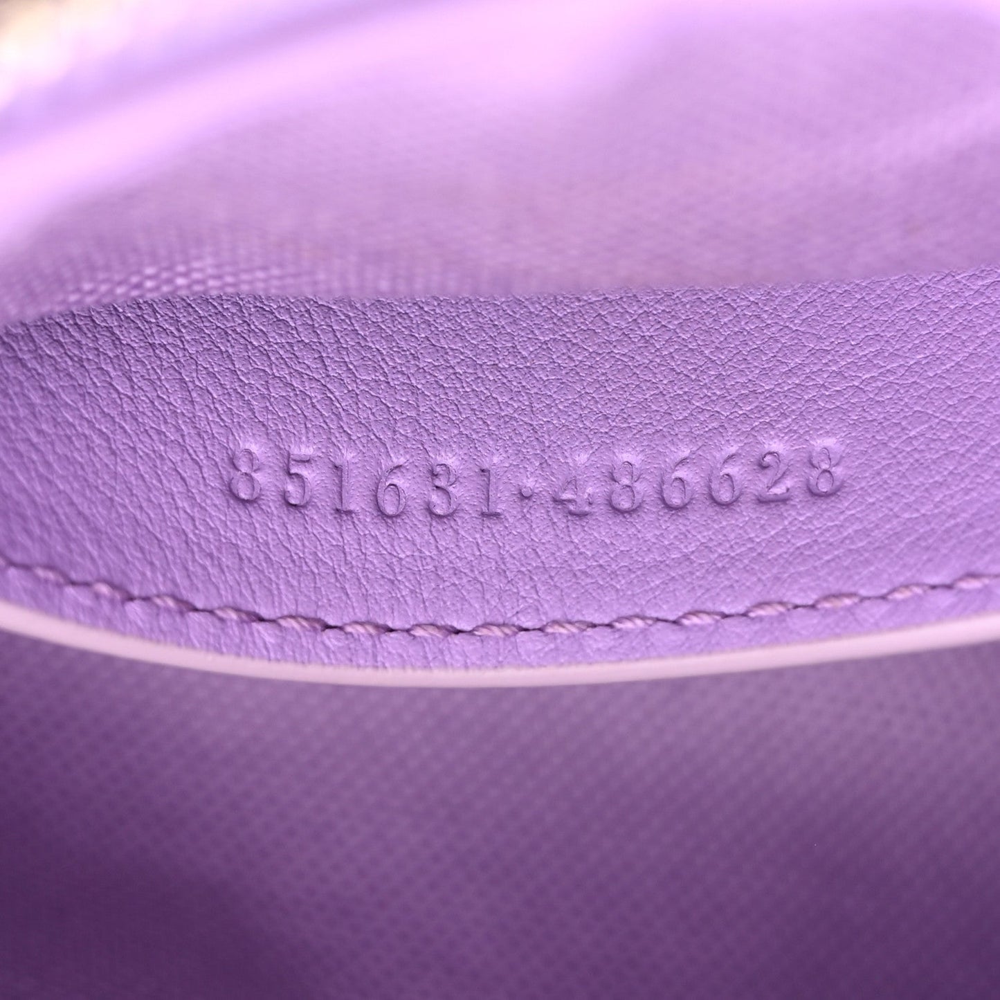 Shine Guccissima Emblem Small Shoulder Bag Lilac Haz
