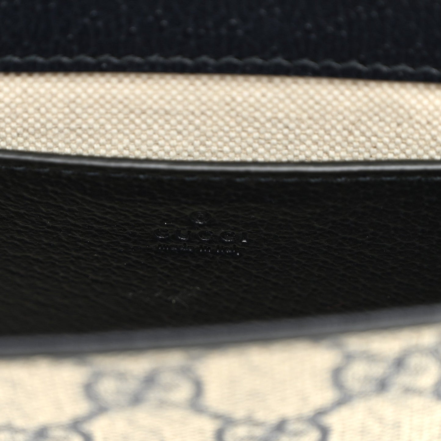 GG Supreme Monogram Textured Dollar Calfskin Web Mini Ophidia Envelope Shoulder Bag Beige Blue
