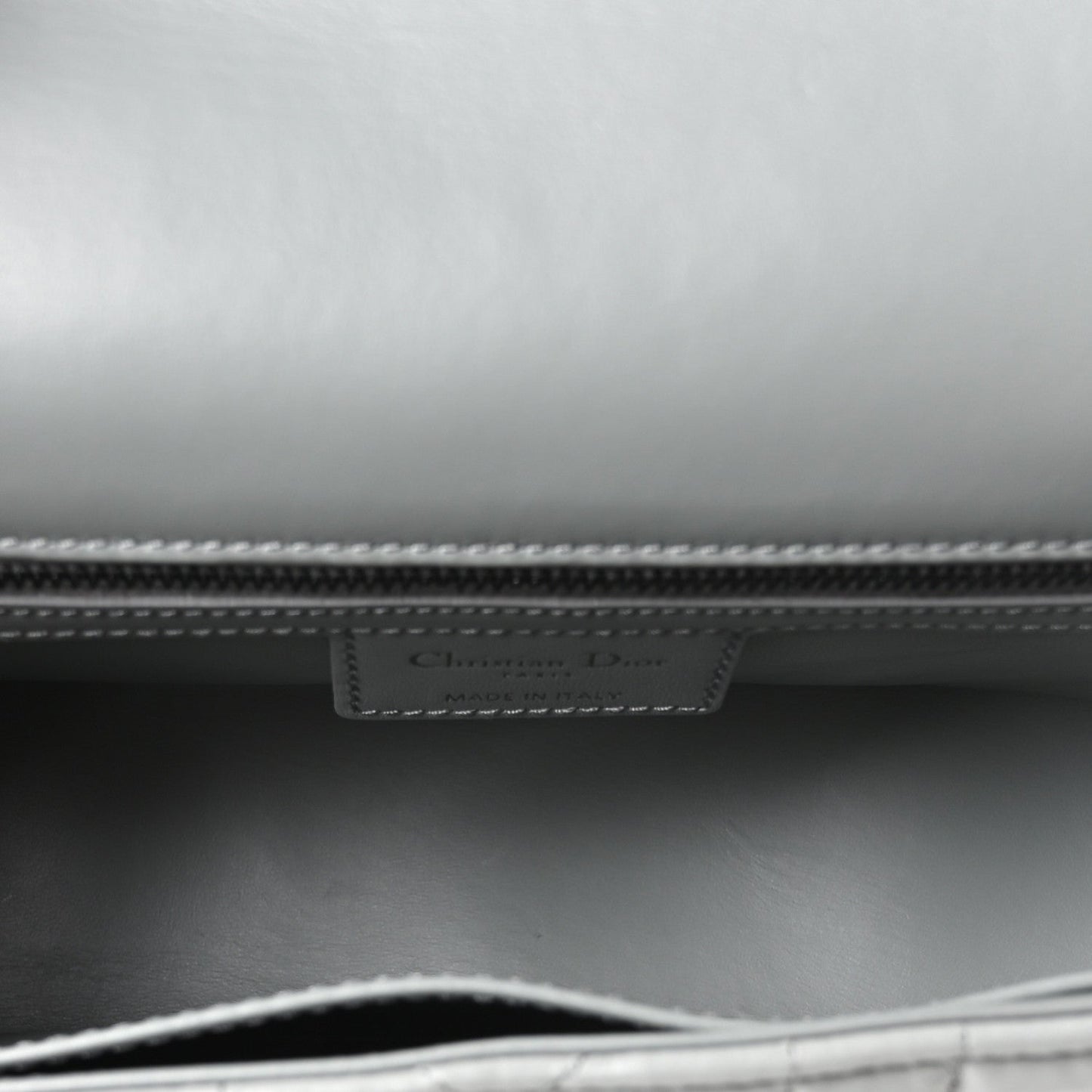 Calfskin Macrocannage Medium Caro Bag Iron Grey