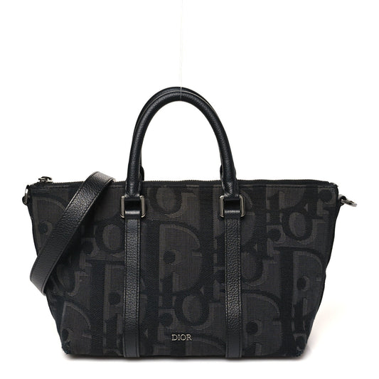 Maxi Oblique Jacquard Weekender 25 Black