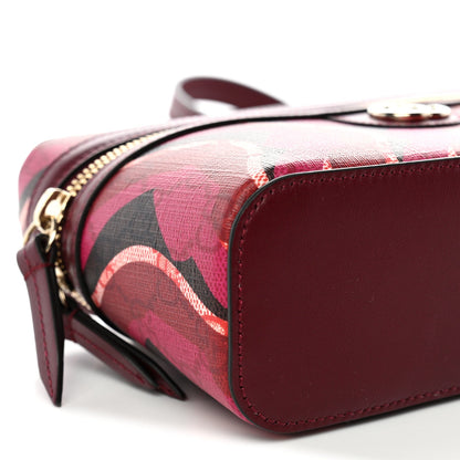 GG Supreme Monogram Canvas Lunar New Year Shoulder Bag  Red Pink Multicolor