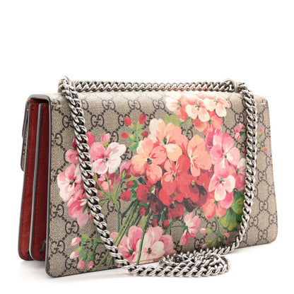 GG Supreme Monogram Blooms Small Dionysus Shoulder Bag Beige Multicolor Dry Rose