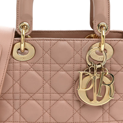 Lambskin Cannage Small My ABCDior Lady Dior Blush