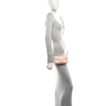 Calfskin Matelasse Monochrome GG Marmont Chain Belt Bag Perfect Pink