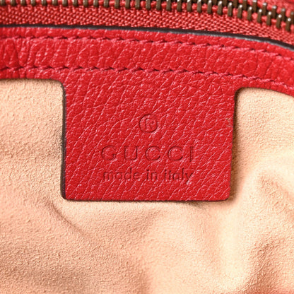 GG Supreme Monogram Medium Queen Margaret Shoulder Bag Red