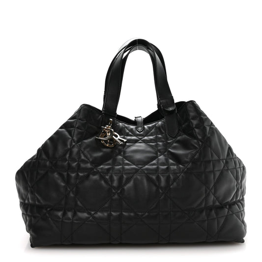 Calfskin Macrocannage Large Toujours Black