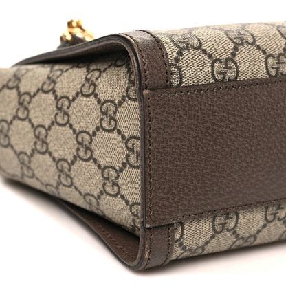 GG Supreme Monogram Small Ophidia Tote Bag Brown