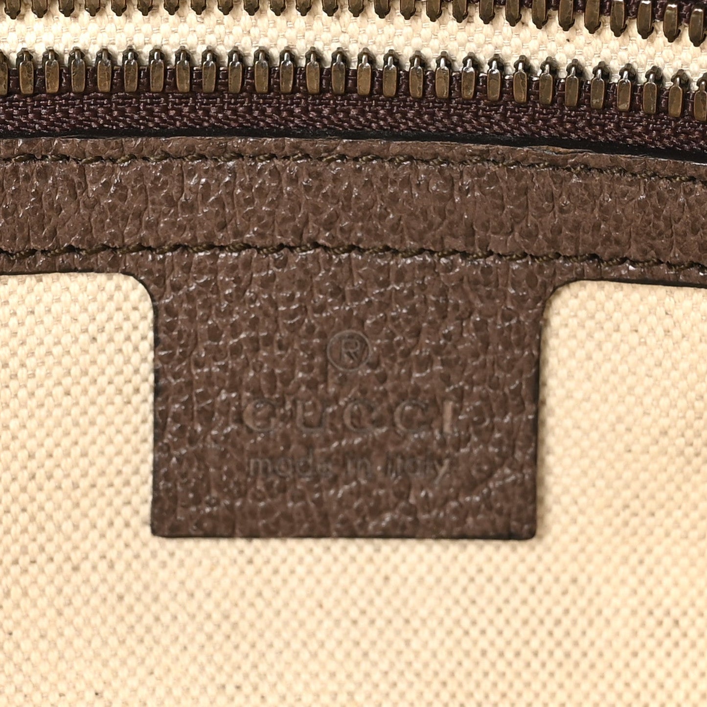Soft GG Supreme Monogram Medium Ophidia Belt Bag Dark Brown