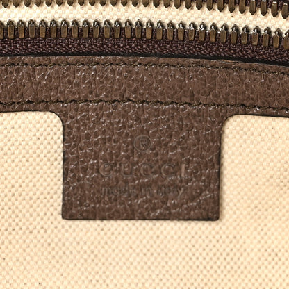 Soft GG Supreme Monogram Medium Ophidia Belt Bag Dark Brown