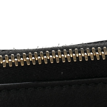 Soft Microguccissima Small Zippered Satchel Black
