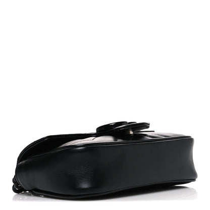 Calfskin Matelasse Monochrome GG Marmont Chain Belt Bag Black
