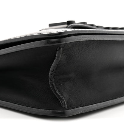 Ultra Matte Calfskin J'Adior Chain Flap Bag Black