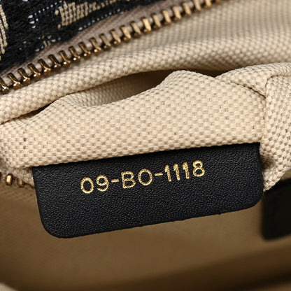 Oblique Small DiorAddict Flap Bag Navy Blue