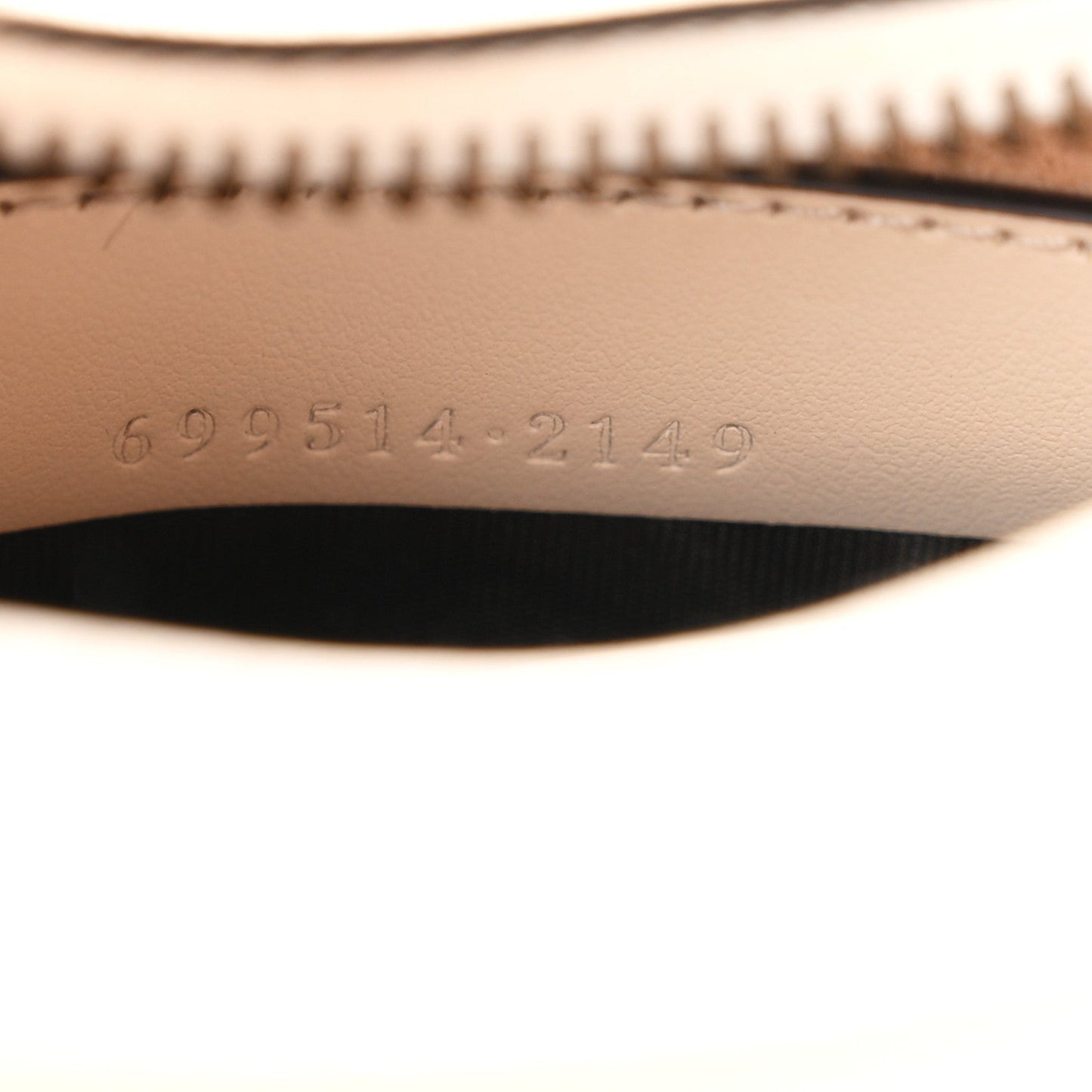Calfskin Matelasse Chevron Mini GG Marmont Half Moon Hobo Mystic White