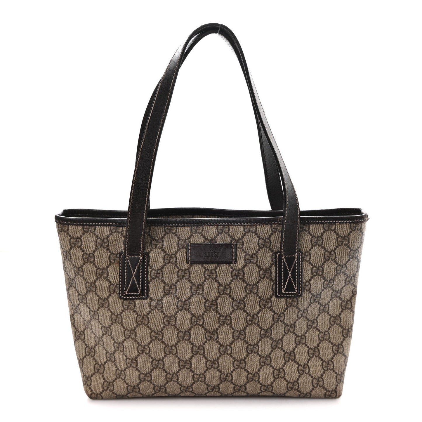 GG Supreme Monogram Small Joy Tote Dark Brown