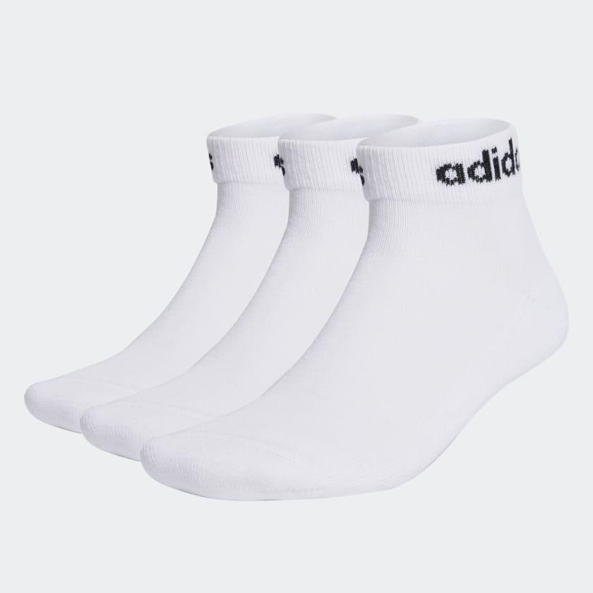 Adidas Linear Ankle Cushioned Socks (3 Pairs | 2 Colours)