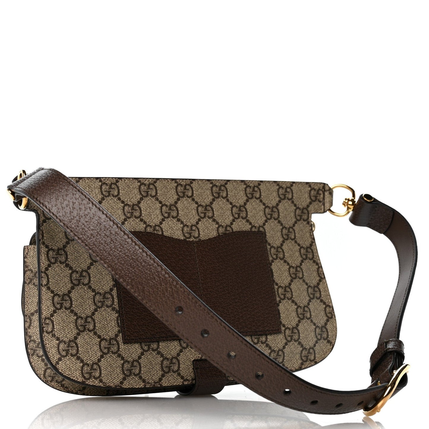 GG Supreme Monogram Textured Dollar Calfskin Blondie Belt Bag Beige Ebony New Acero