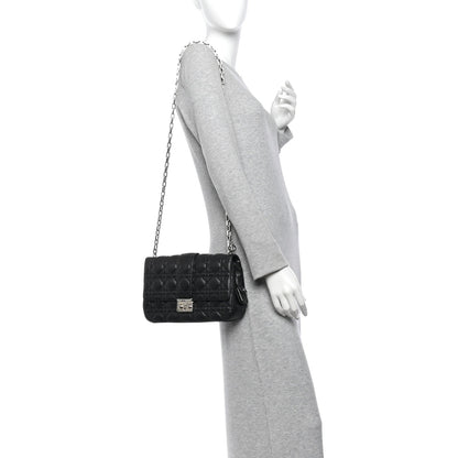 Lambskin Cannage Medium Miss Dior Flap Black