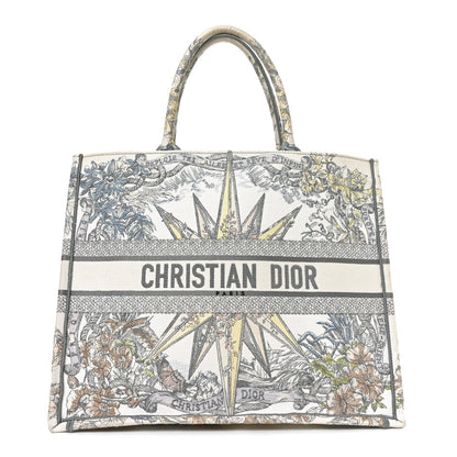 Canvas Embroidered Large Rêve d'Infini Book Tote Multicolor
