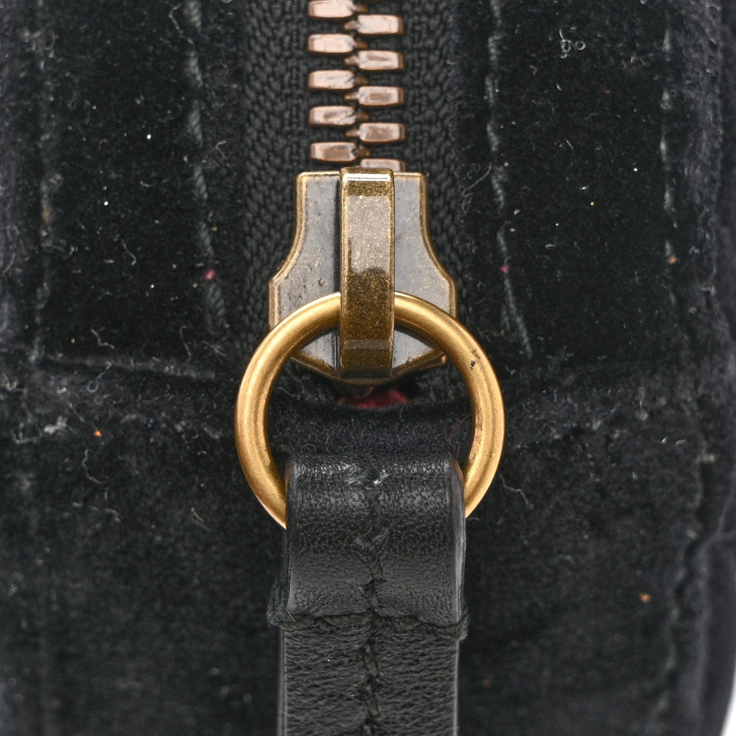Velvet Matelasse GG Marmont Belt Bag 75 30 Black
