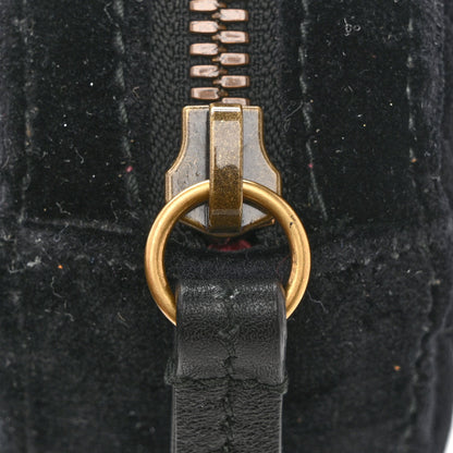 Velvet Matelasse GG Marmont Belt Bag 75 30 Black