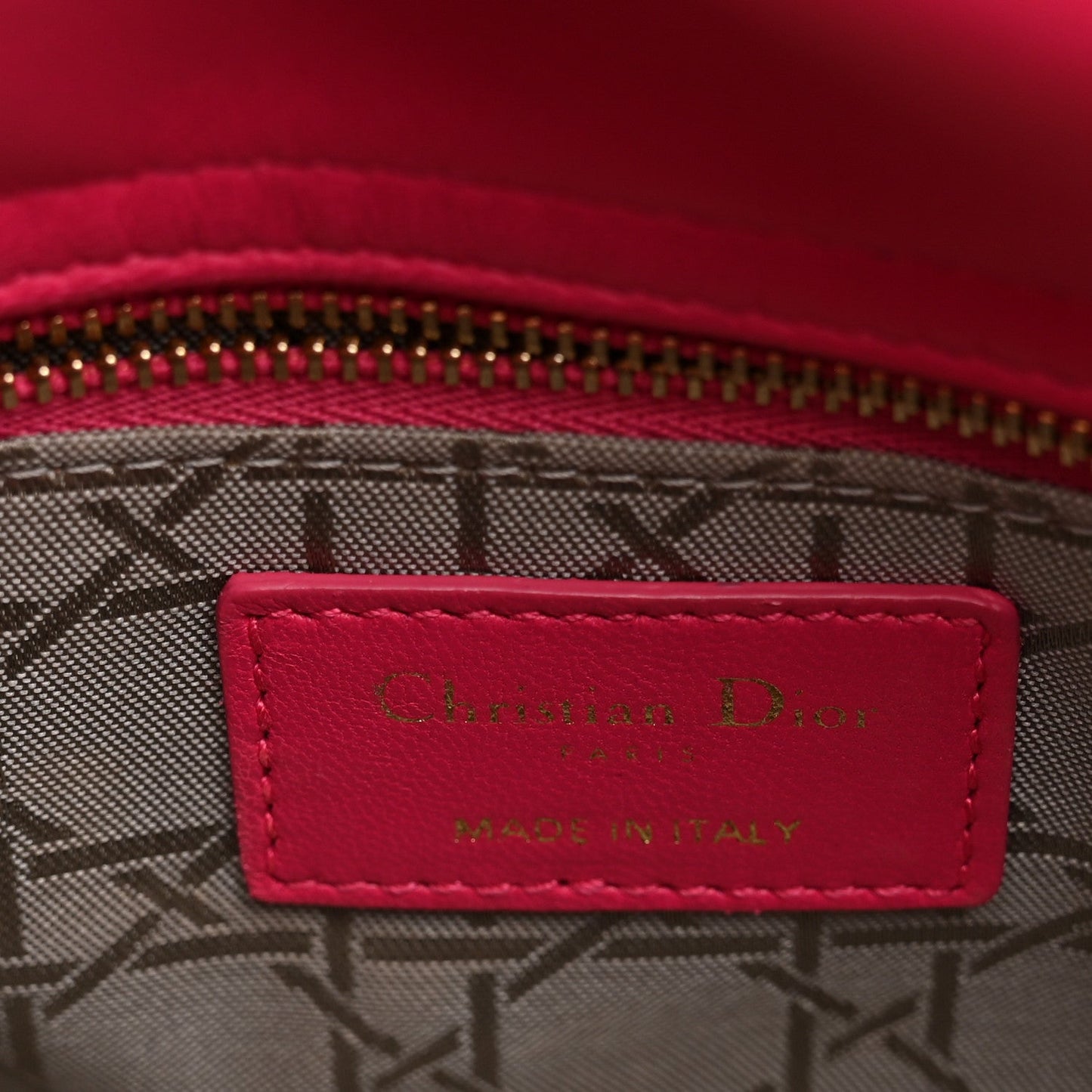 Lambskin Cannage Mini Lady Dior Pink