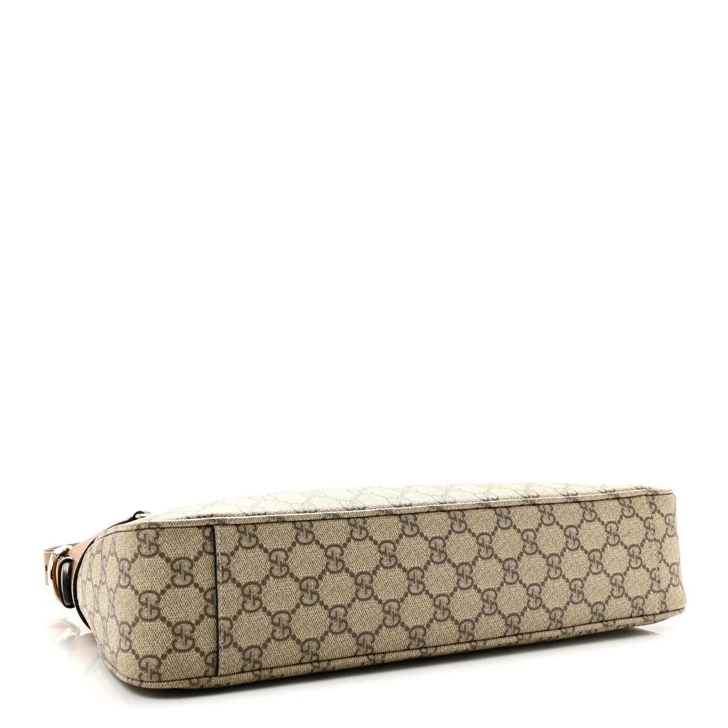 GG Supreme Monogram Emblem Medium Shoulder Bag Beige Ebony Sundial