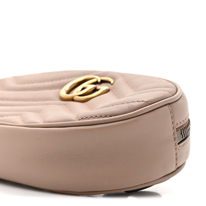 Calfskin Matelasse GG Marmont Belt Bag 75 30 Porcelain Rose